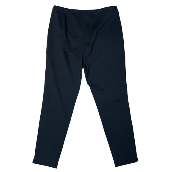 J. McLaughlin Womens Dress Pants Black Straight Leg 14 Stretchy Tailored Classic - Picture 6 of 10